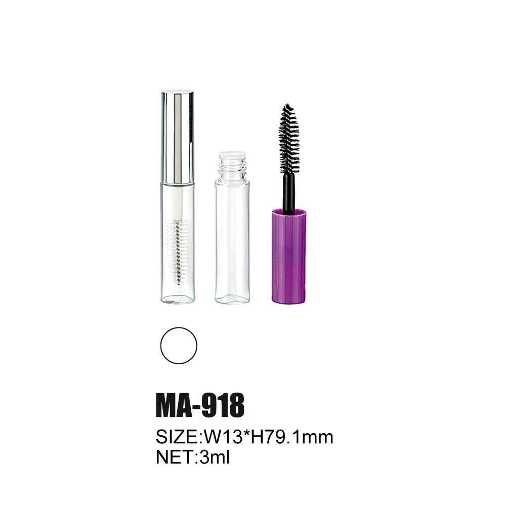 3ml Empty Mascara Tubes with Brush Cosmetic Packing Mini Sample Size Mascara Tube Eyelash Serum Tube Cap plastic Bottle