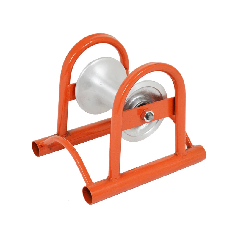 Electric Cable Laying Roller Telecom Triple Cable Block Pulley Cable Roller Sheave Assy