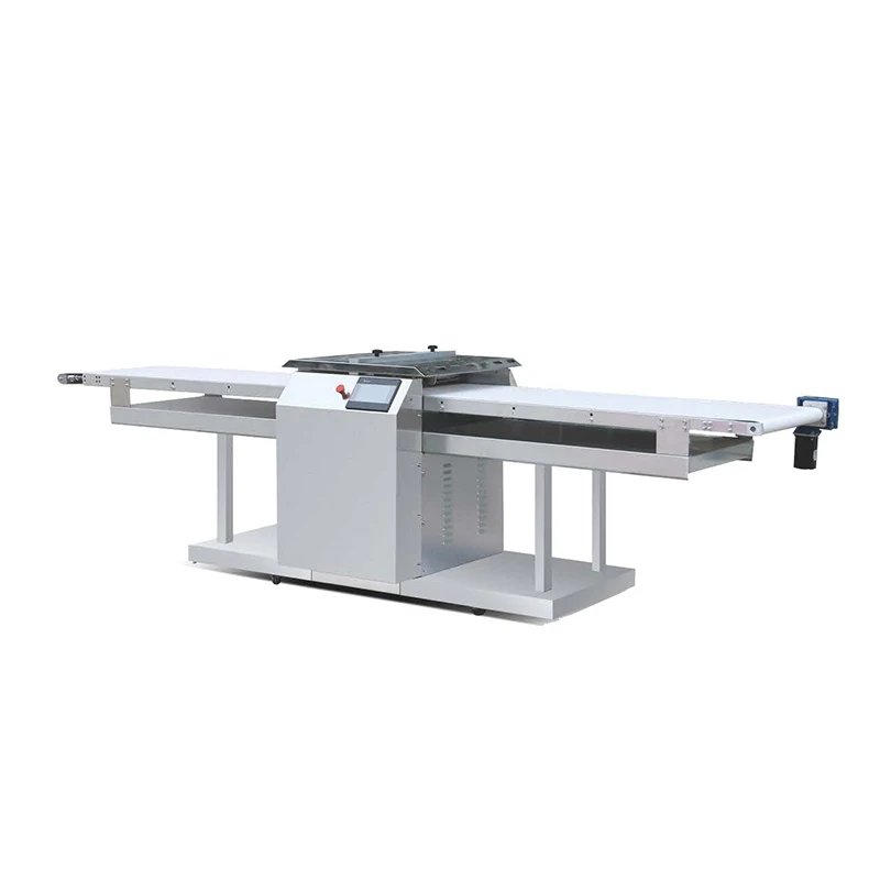 Commercial Continuous Croissant Dough Forming Cutter Plc Danish Puff Pastry Donut