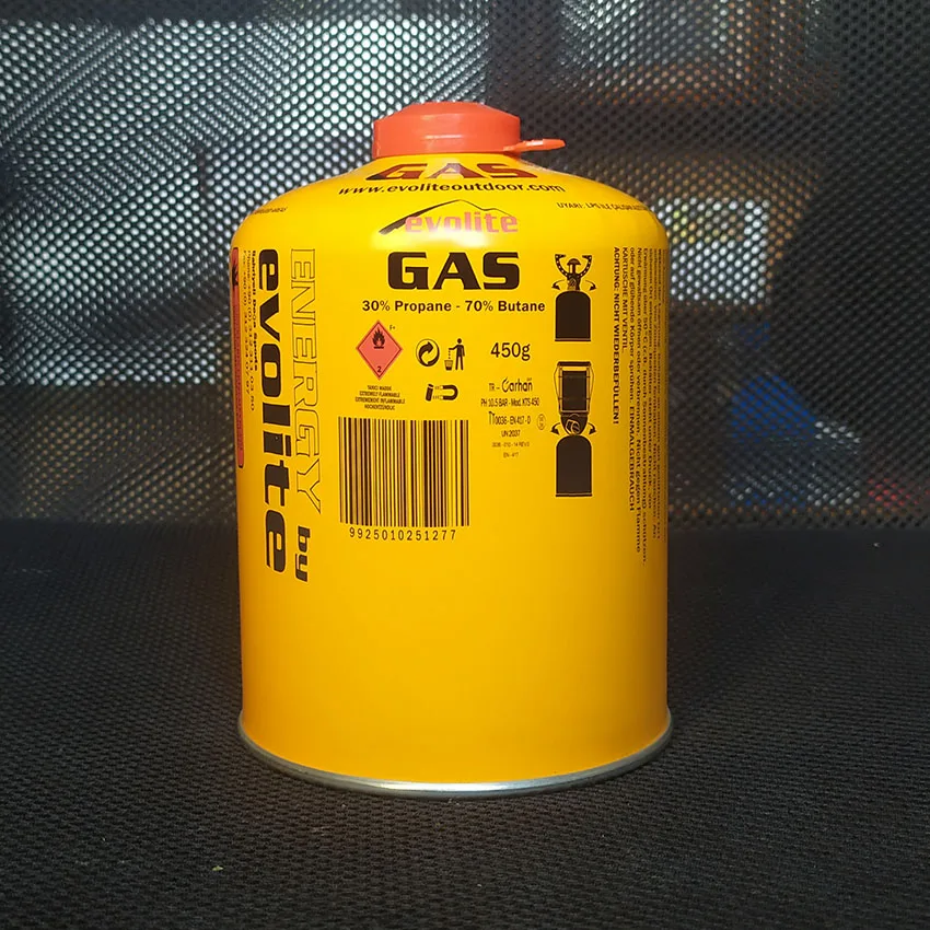 China 230g Disposable Screw Valve Filling Butane /lpg Gas Cartridge For Camping