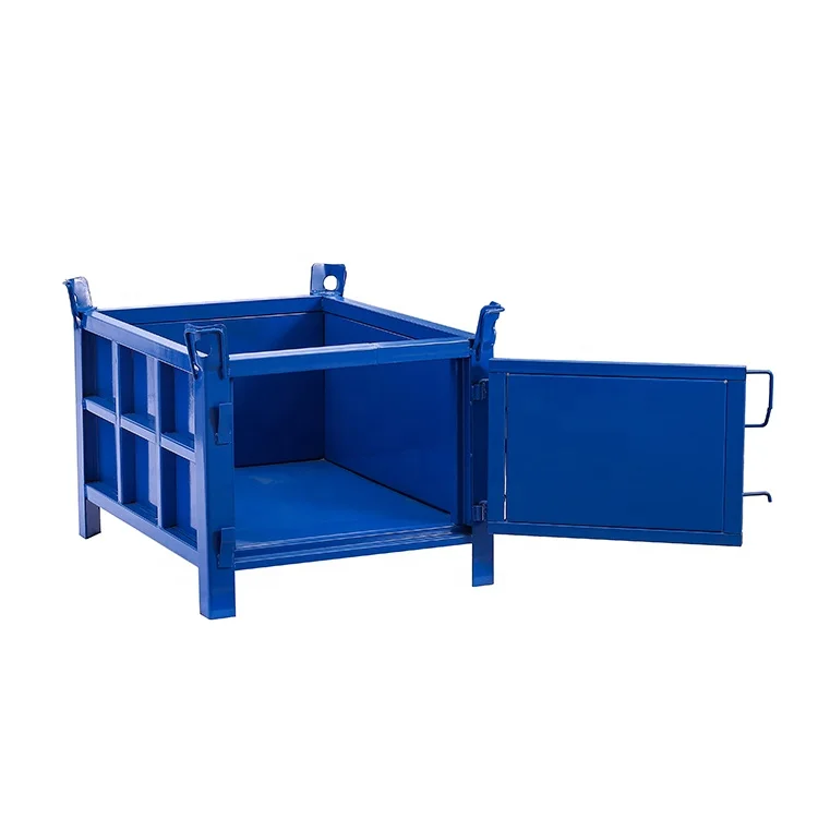Heavy 1200kg Global Factory Warehouse Customized Steel Pallet Folding Storage Cage Logistics Korean Turnover Box Metal Pallet