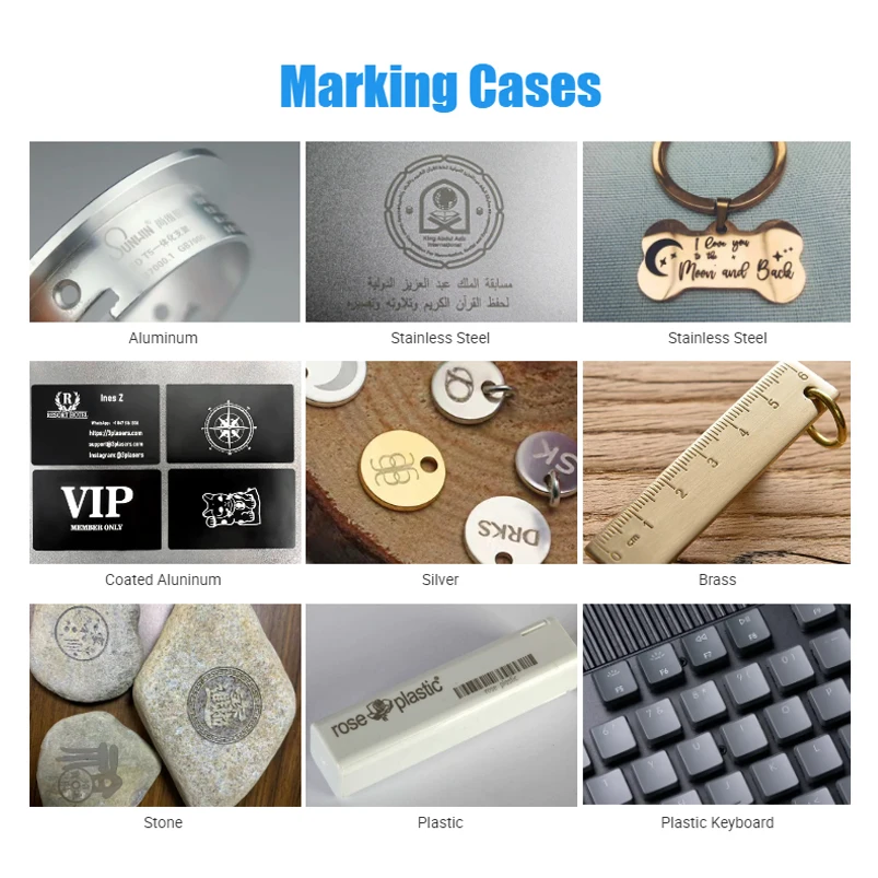 ZHONGCAN Small Metal Laser Engraver Marking Machine Pet Id Tag Photo 20W Max Laser Marker For Price