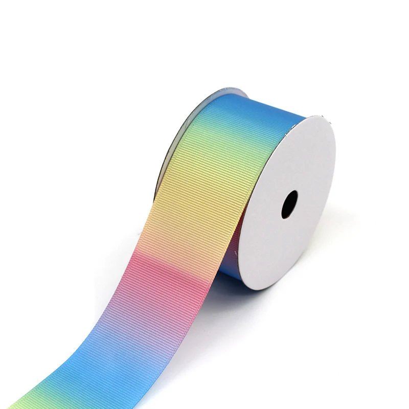 Custom grosgrain ribbon with logo satin decoration printed ribbon gift dress wrap ribbon