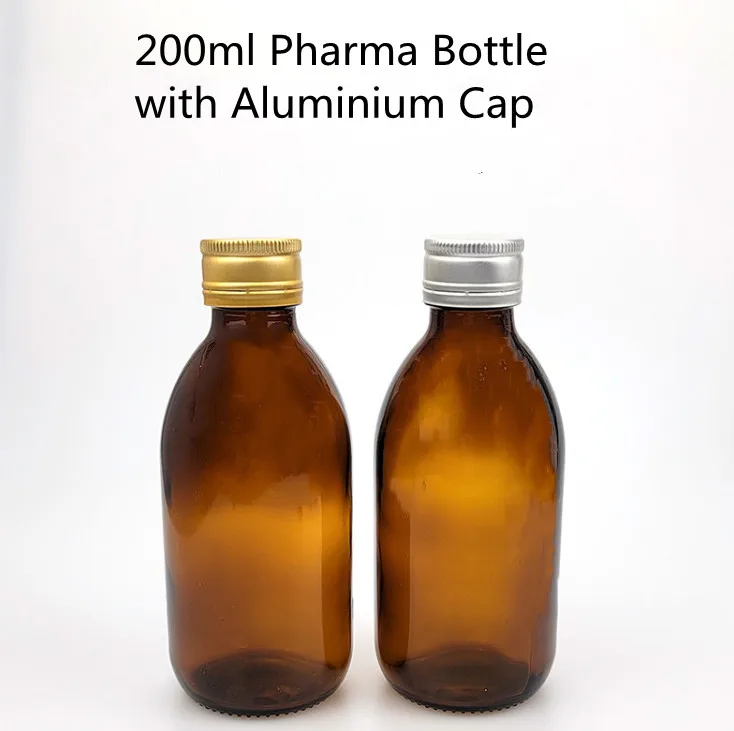 Оптовая продажа 30 мл 60 100 125 150 200 250 300 500 янтарная стеклянная бутылка сиропа din28 мм