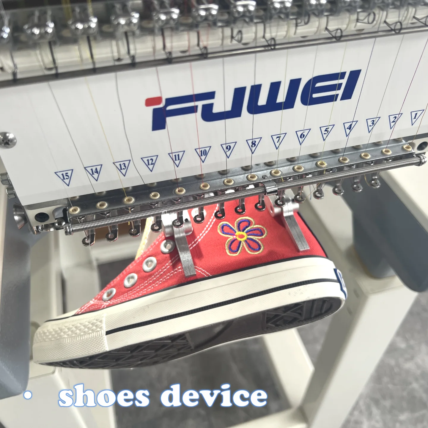 fuwei Newest single head computerized embroidery shoe machine with cap device with cheap price