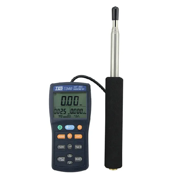 TES-1341 проволочный Анемометр TES1341 (USB интерфейс для подключения к