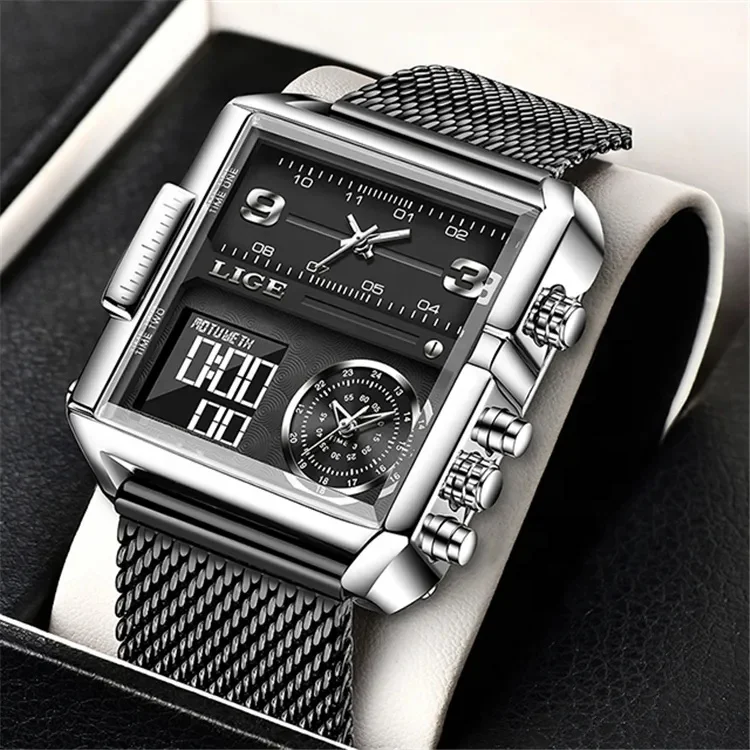 reloj lige montre hombre 8925 New Sports Men Top Brand Waterproof Wristwatch Quartz Analog Digital Watches Relogio Masculino