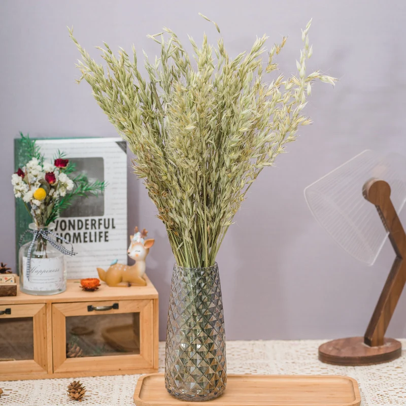 high quality Oat Flower Natural Dried Wheat Sheaves Fall Arrangement Oat Bouquet Bundle Flower for DIY Home Table