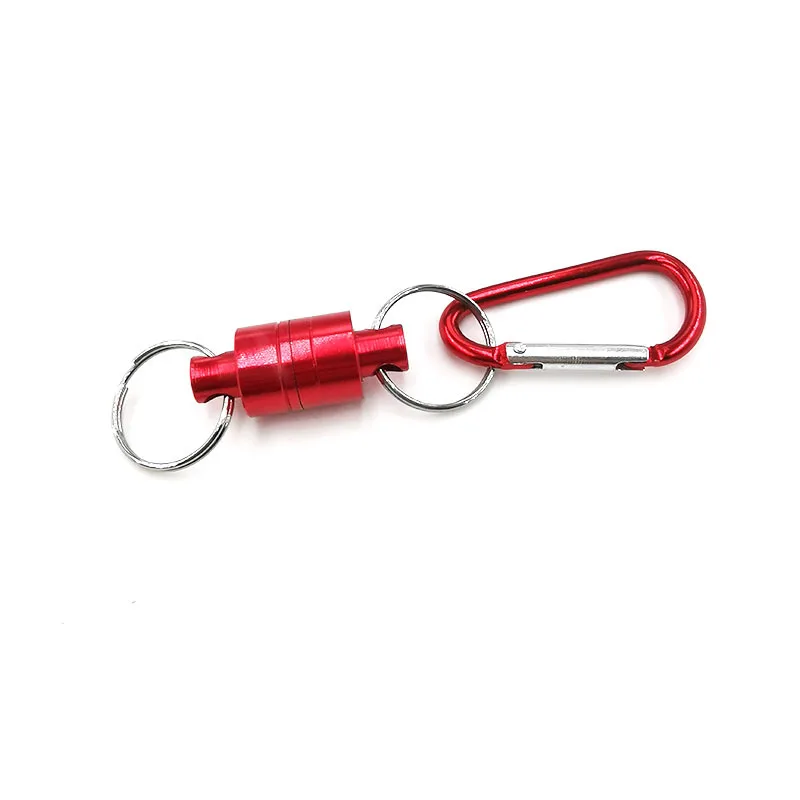 Fishing Climbing Connector Clip Magnetic Keychain Buckle Holder Metal Strong Magnetic Telescopic Buckle KeychaIn