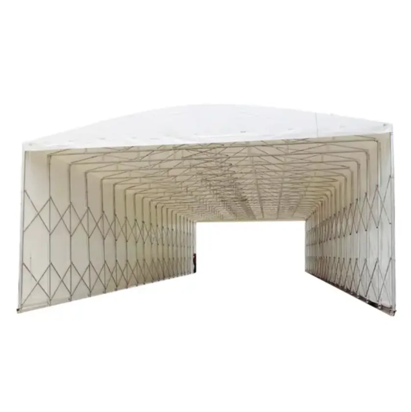 Ty 3mX3m to 12mX50m Movable Push-pull Electric Event Sliding Sunshade Canopy, Outdoor Large Warehouse Storage Shelter Tent