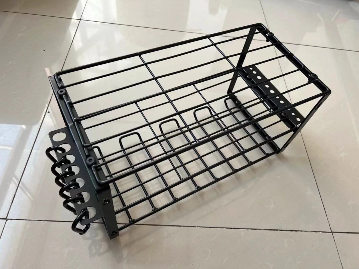 Wall Mount Power Tool Organizer, 2 Tier Heavy Duty Tool Storage Rack and 5 Slots Drill Hanger