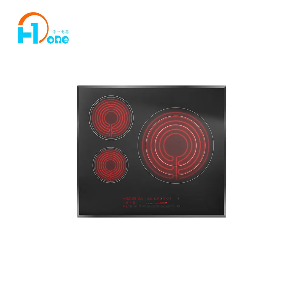 Factory direct selling  220V 3 Burners built-in electric Ceramic cooktop 5700w  CE Approval smart kitchen appliances