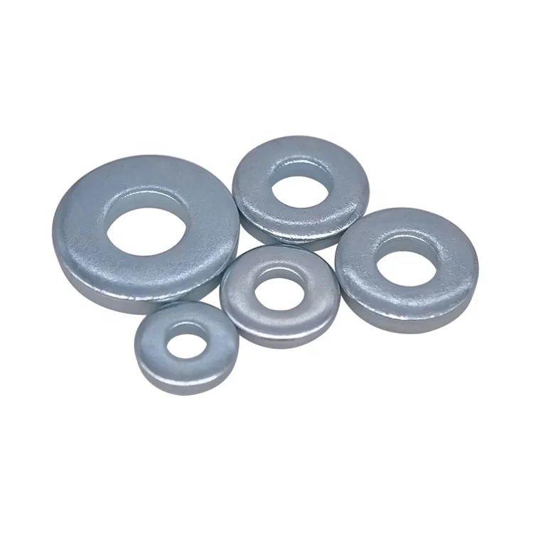 China manufactures wholesale stainless steel lock metal spring round bolts nuts washer galvanized circlip thin shim flat Washer