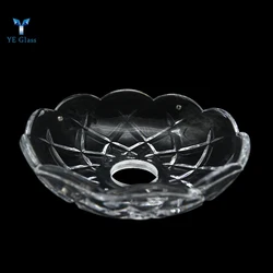 Хрустальная лампа, декоративная крышка, хрустальная прозрачная стеклянная тарелка для люстры, прозрачное освещение и схема, круглый античный