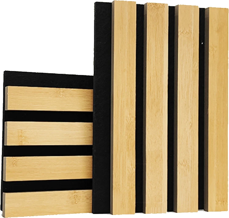 Auditorium Hall Tiange Wall And Ceiling Soundproof Slats Laminated Pet Wooden Veneera Acoustic Panel