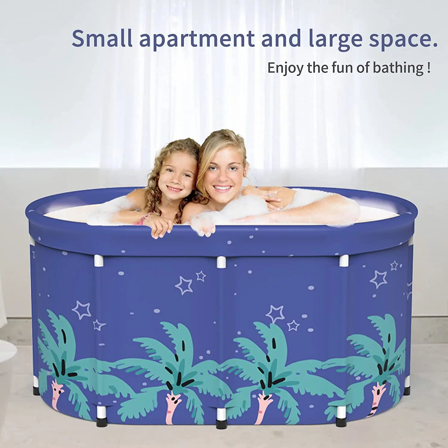 Thickening with Thermal Foam to Keep Temperature Separate Family Bathroom SPA Tub Ice Bathtub