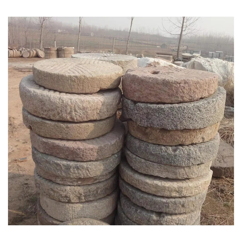 Sale real old millstone outside steps stone