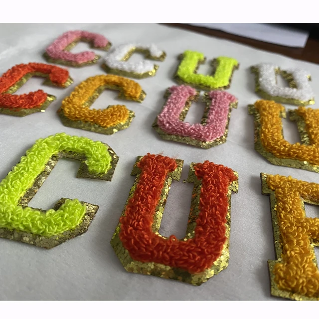 custom chenille letters patches wholesale chenille patch custom patch chenille