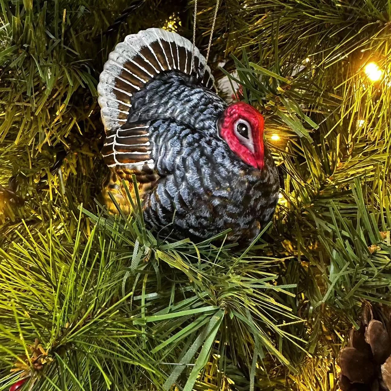 BSCI factory direct sales customized glass ornaments customized animal glass ornaments Christmas turkey glass ornaments