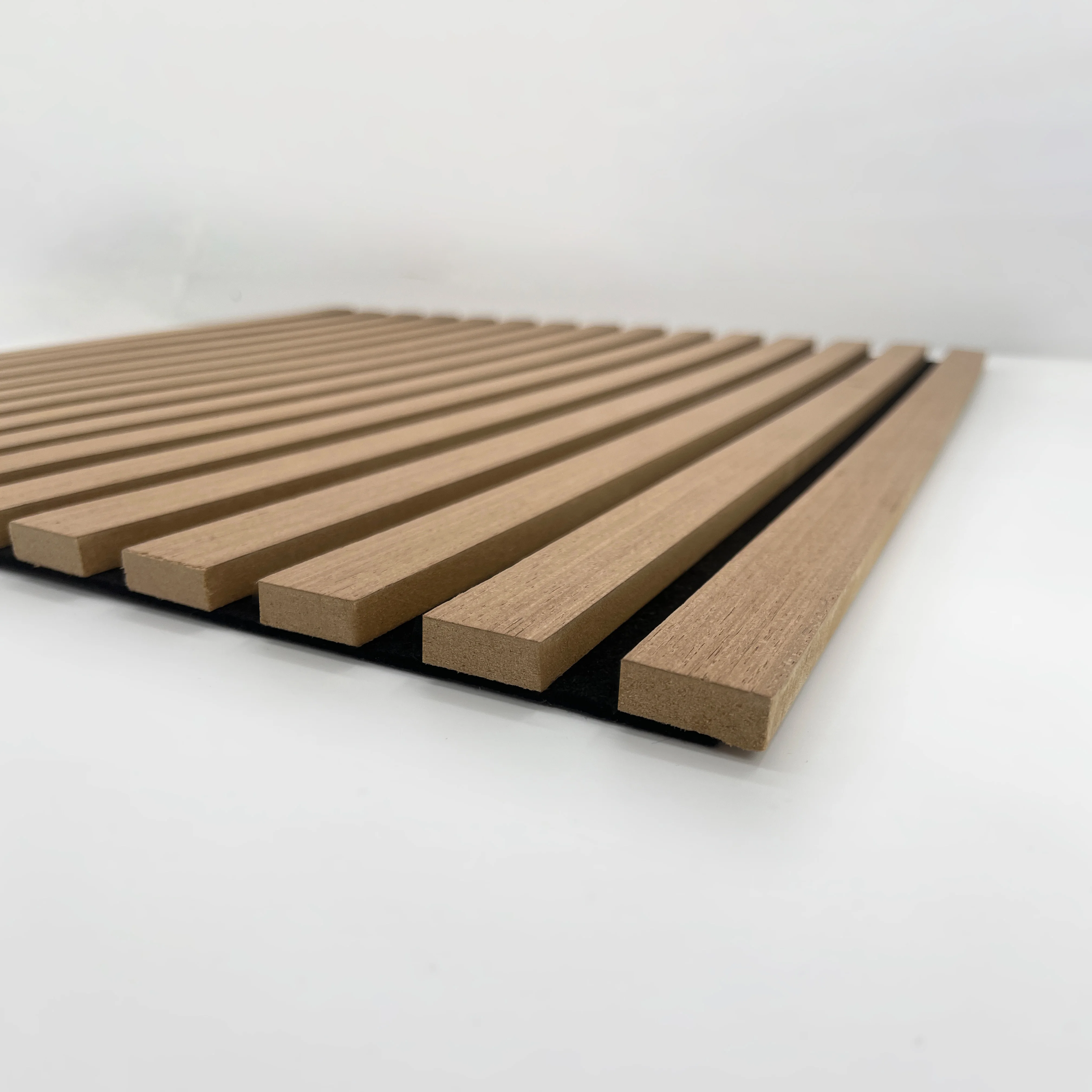 MDF acoustic mdf wall pane home decoration soundproof 600*2400mm slat wood veneer mdf wall panel