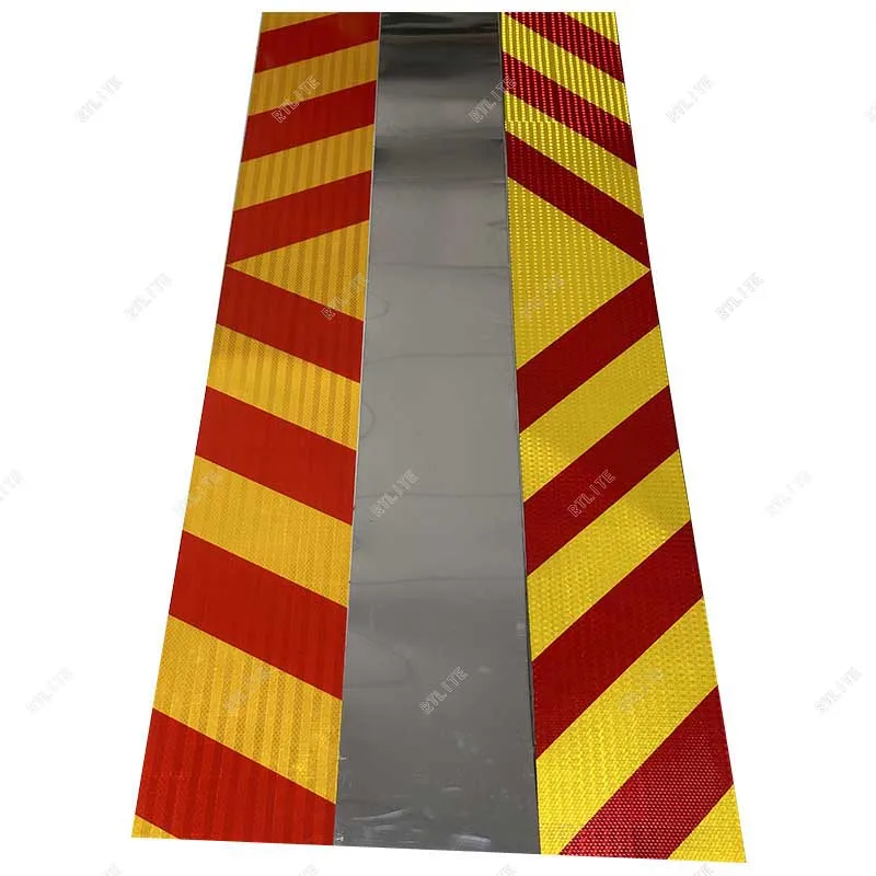 Customized Logo 170cm*20cm Long Vehicle Reflector Sticker Reflective Material Reflective Marking Board For Truck