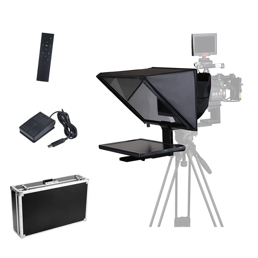X22 Autocue prompter Manufacturer Supply 22 inch auto-mirror broadcast teleprompter for Studio professional teleprompter