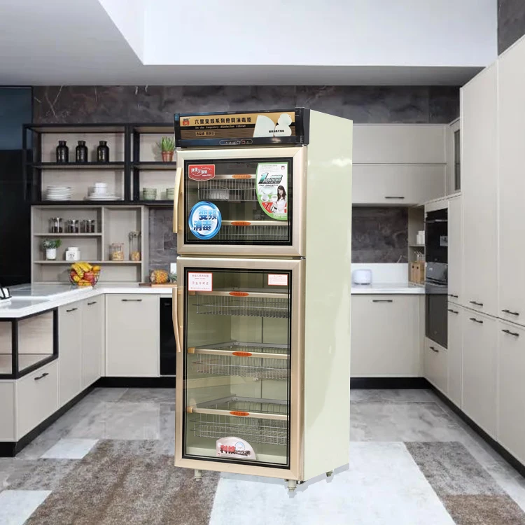 YTD690B-KT17 Commercial Freestanding glass door Hotel Tableware Disinfection Sterilization Cabinet