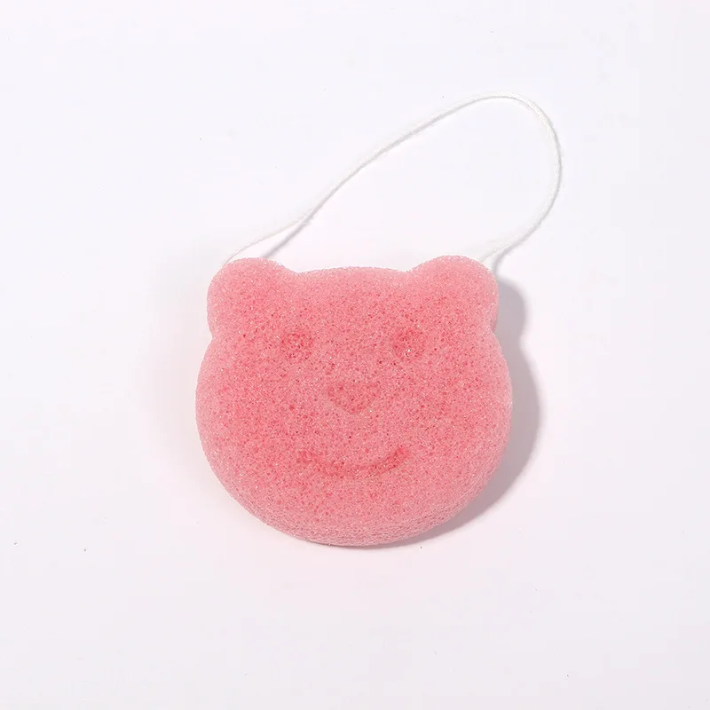 Free Sample 100% Organic Natural Colorful Japan Facial Face Cleaning Puff Sponge Konjac Sponge