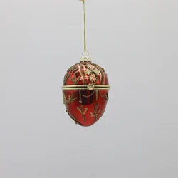 Custom made 6cm glass hanging Easter eggs decoration ornaments for sale