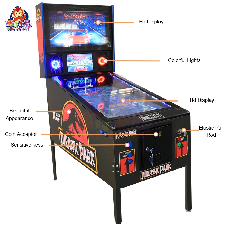 Vintage Virtual Flippers Pinball Force Feedback 4k Arcade Edition Pinball Plunger Game Machine For Sale