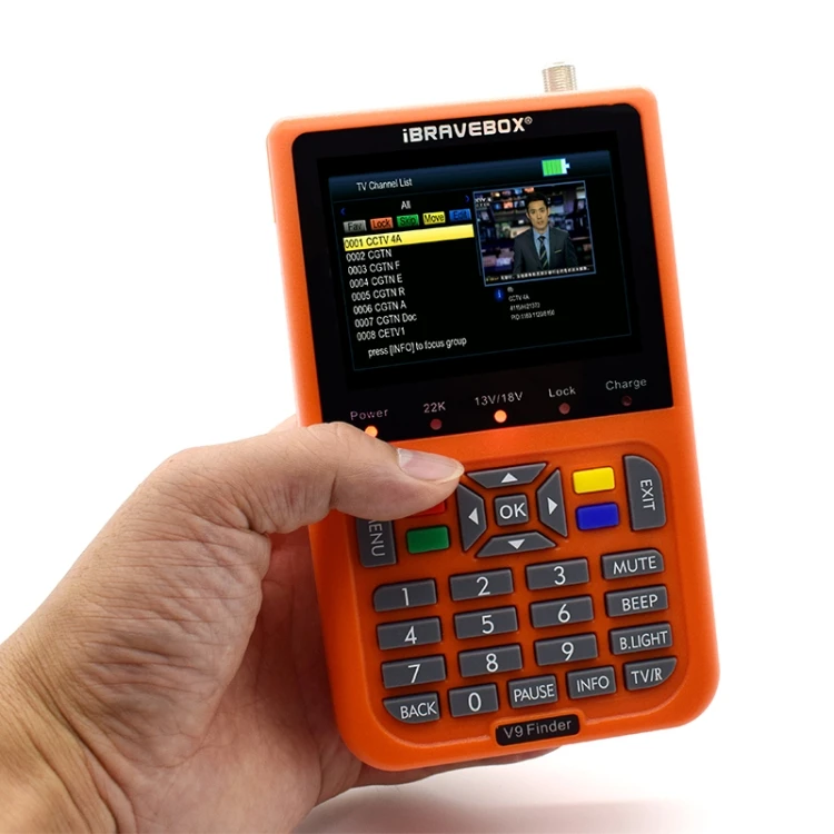  Full 1080P FTA Satfinder 3 5 дюймов LCD V9 Finder спутниковый искатель высокой четкости DVB S2