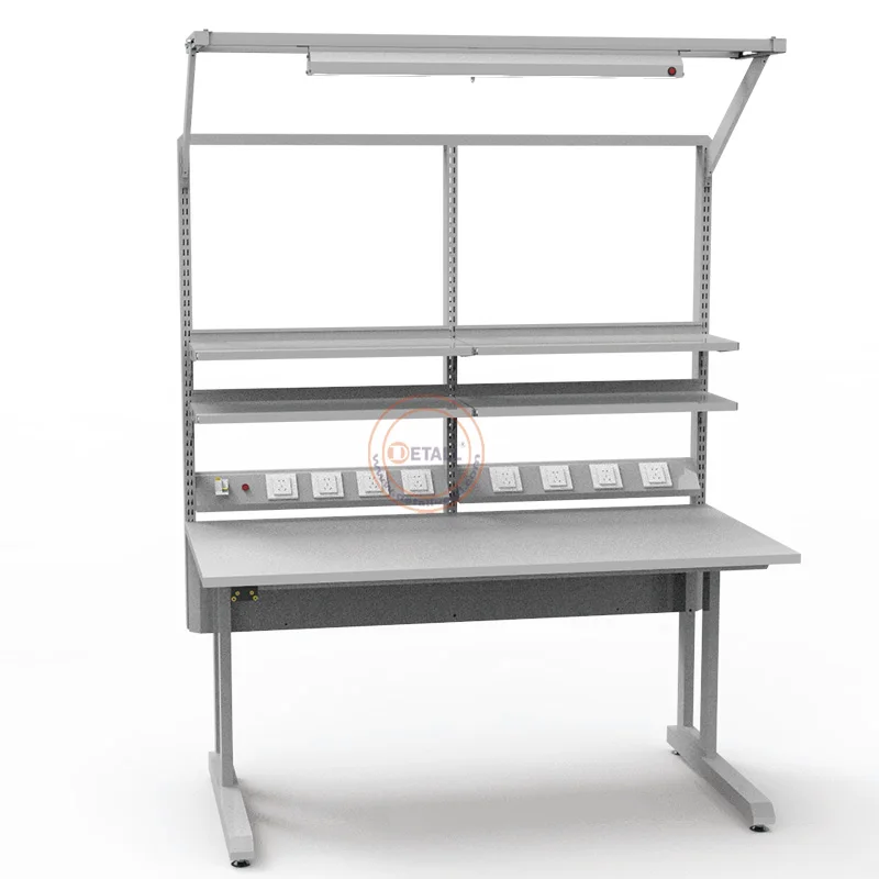 Detall electrical clean esd adjustable workbench for lab