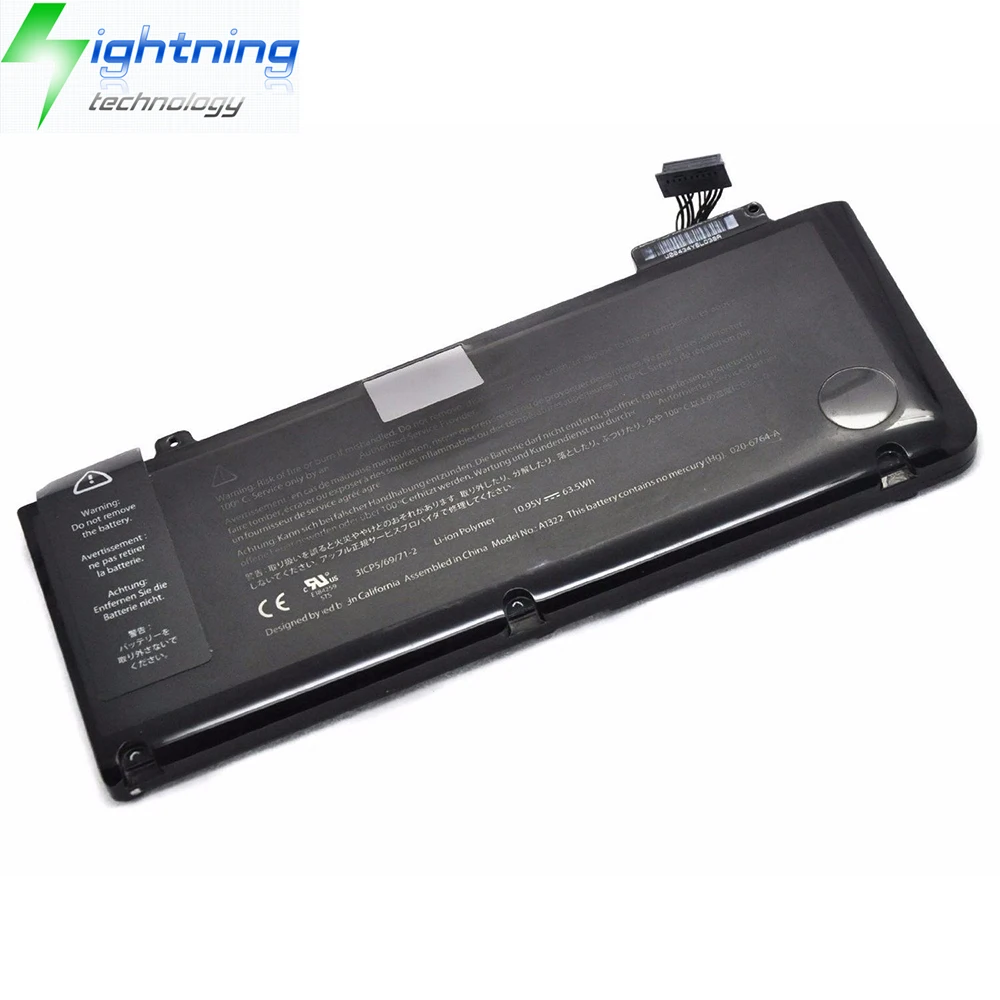 Новый оригинальный A1322 Аккумулятор для ноутбука Pro 13 дюймов 020-6547-A 1278 Mid 2009 - 2012 10 95 в Вт ·