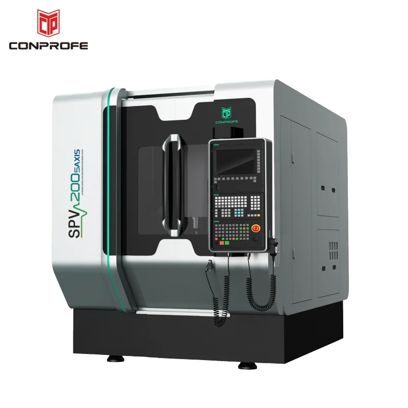 Новый дизайн SPV200-5AXIS ультразвуковой Вертикальный Станок центр VMC 5 оси фрезерный станок с ЧПУ