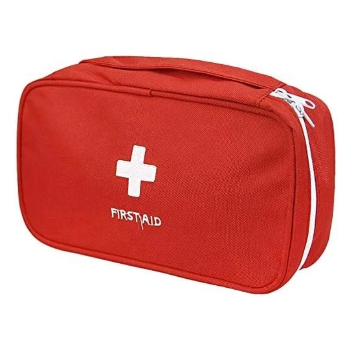 Fancy Portable Empty First Aid Kit Bag, Travel Medicine Pouch, Small Medical Bag