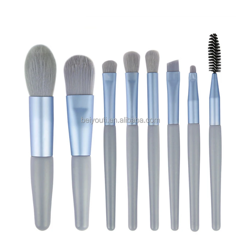 best portable white makeup brush sets Mini Makeup Repair Pen Wooden Handle Set Beginners Beauty Tools Soft Hair Makeup Brushes