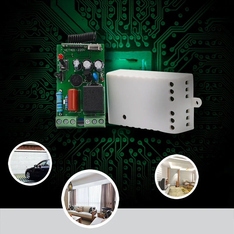 YET401PC 433.92mhz universal garage door rf wireless 868mhz remote control opener duplicator key for decoder