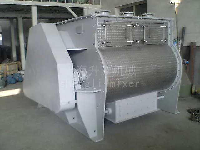 Высокоэффективный Горизонтальный двухвальный лопастной смеситель сухой порошковый