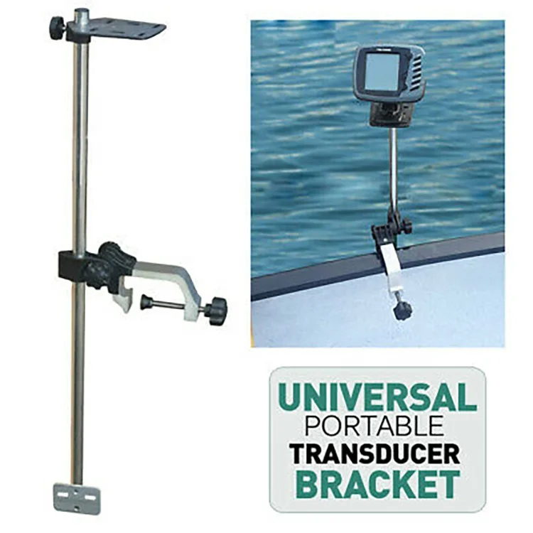 Fishing Accessories 360 Adjustable Swivel Aluminum Transducer Bow Mount Fish Finder Bracket