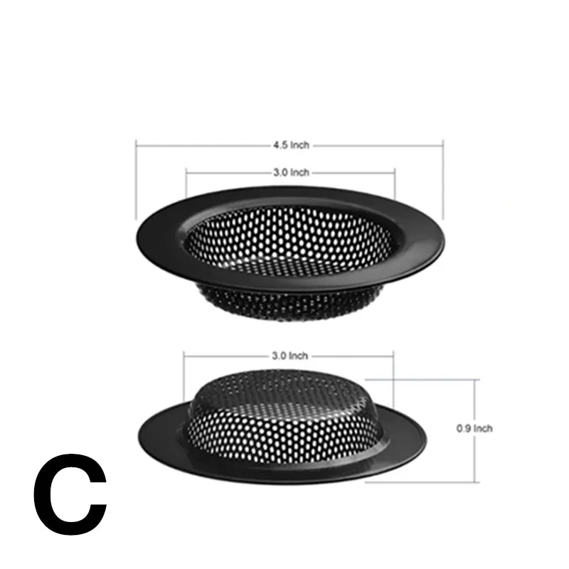 Morez Durable Wire Mesh Sink Basket Mesh Kitchen Stainless Steel Kitchen Sink Strainer Hair Basket Mesh Sink Filter with Handle