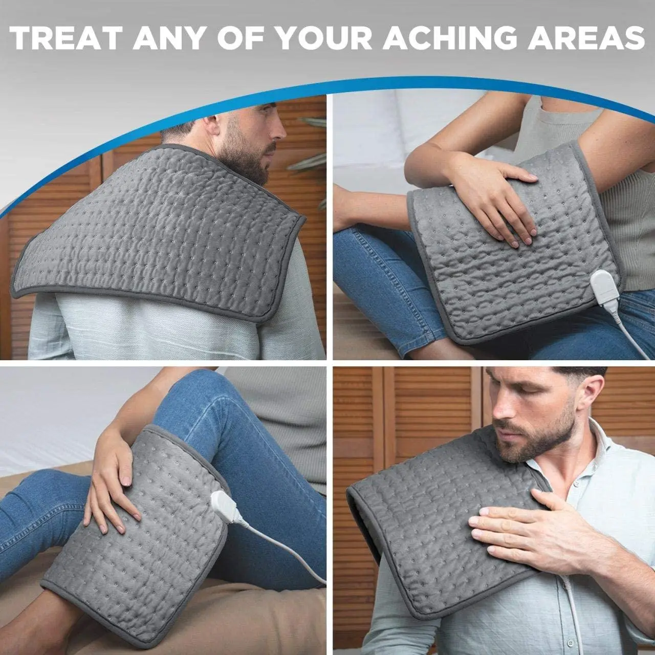 Large Moist Electric Heated Pad , heating pad for back shoulder knee pain relief