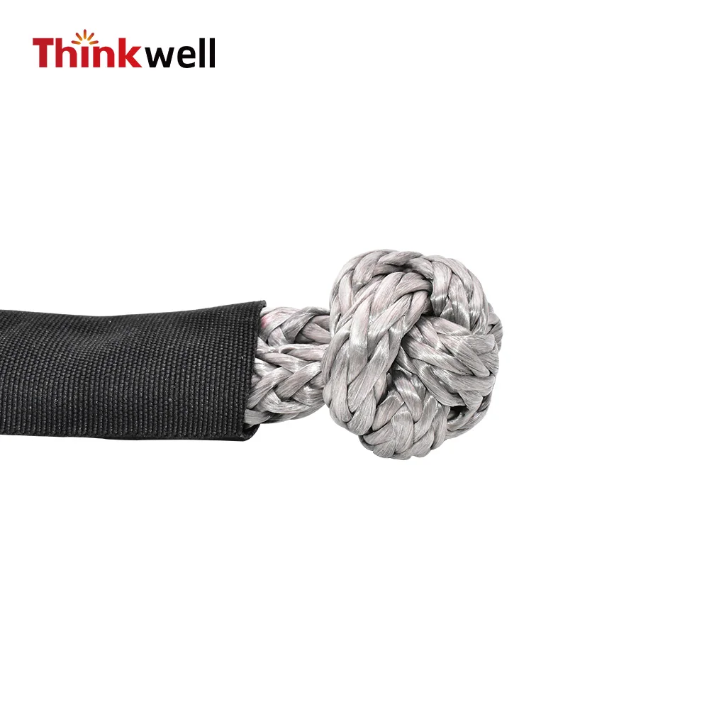 12mmX 55cm Soft Synthetic Shackle Emergency Road Recovery Rope for Towing Strap Kit