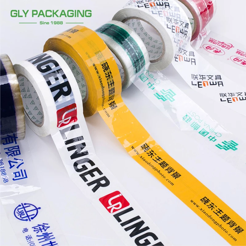 custom tape with logo packaging high viscosity transparent logistics packaging tape