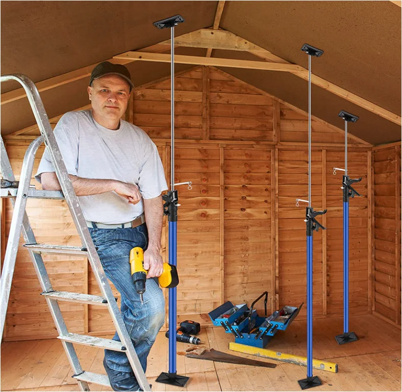 Telescopic Adjustable Drywall Support Rod Extension Pole for Lifting