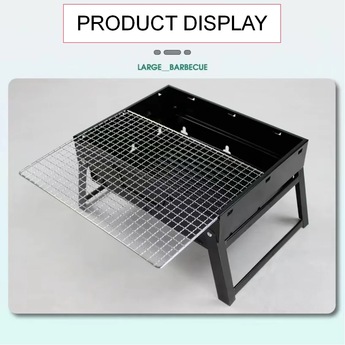 Indoor and Outdoor Portable Fireproof Charcoal Barbecue BBQ Grill Stainless Steel bbq grill