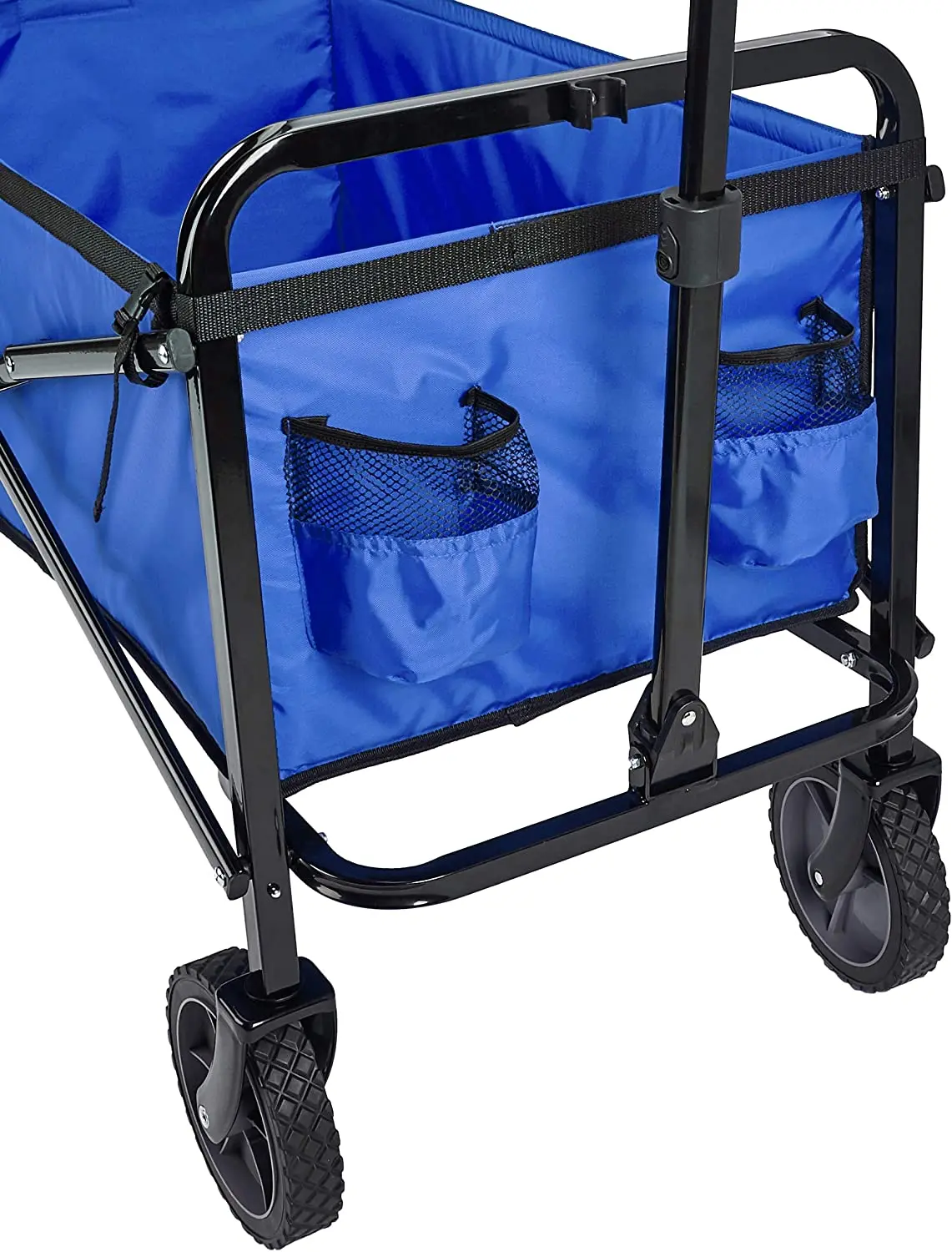 beach table trolley cart camping folding wagon Basics Folding Outdoor Garden Cart with Cover - Blue