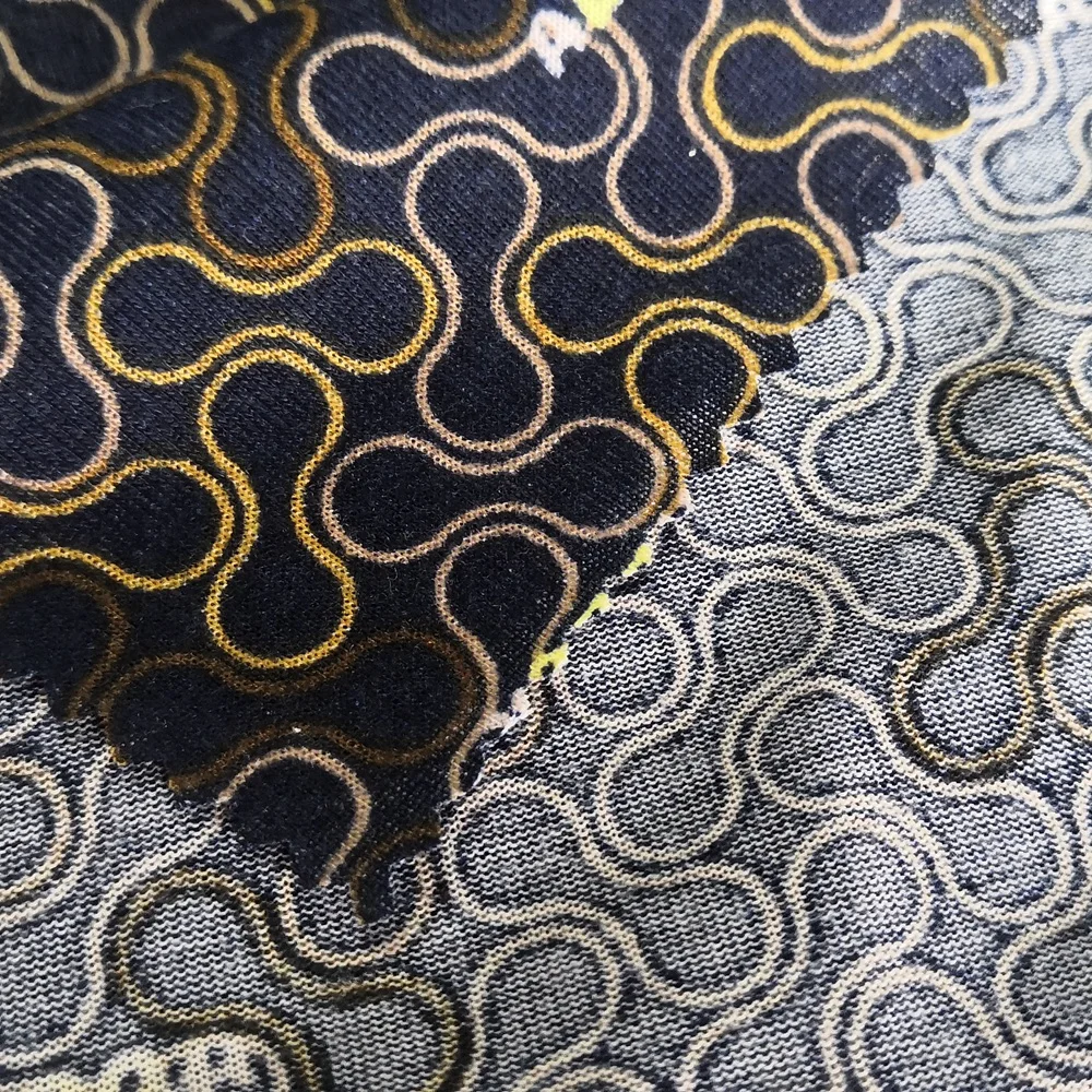 135 gsm single jersey knit fabric custom printed  for T shirts clothing garment