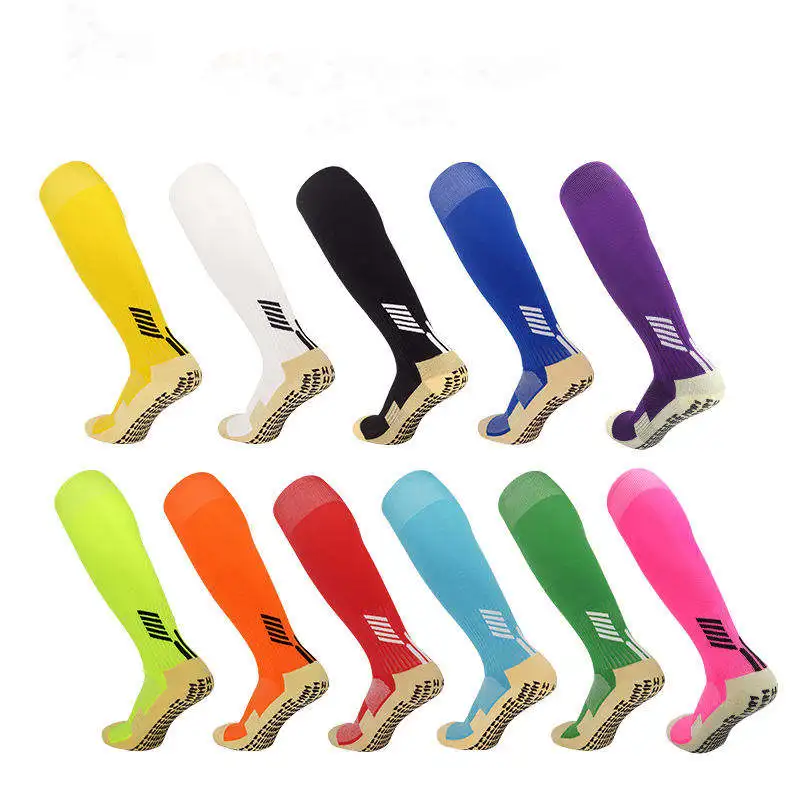 Hot selling  Custom Soccer Football Socks Anti-slip logo Grip Socks  Football Sports Socks