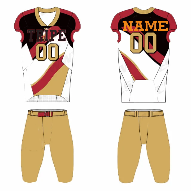 Full sublimation American football jersey custom team football uniform