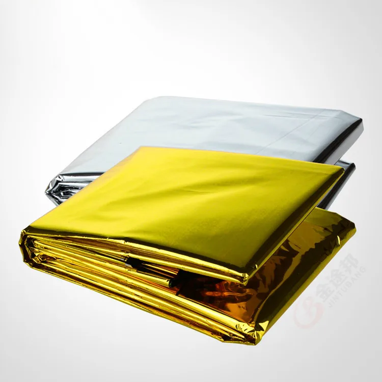Wholesale all color available Gold/silver  Thermal Space Survival Foil  Emergency Mylar Blanket